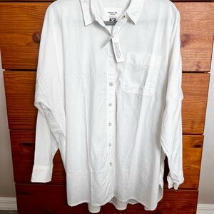 AE Oversized Button-Up Shirt XS